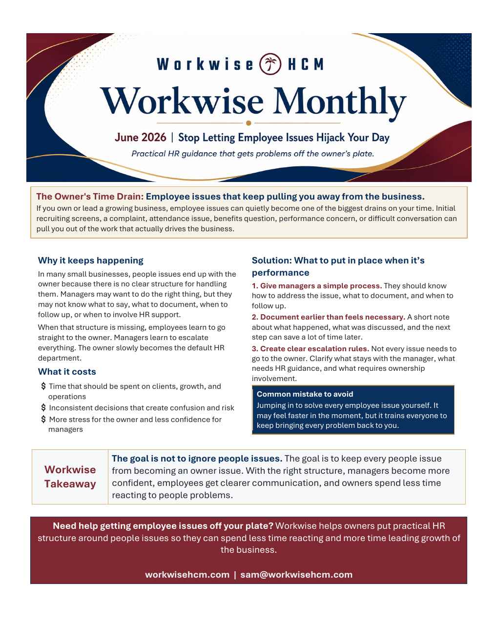 Workwise Monthly June 2026 cover